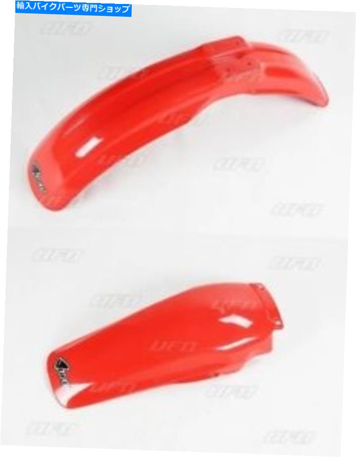 Rear Fender UFOフロントリアフェンダーキットホンダCR 250 1987 - 1989赤 UFO Front Rear Fender Kit Honda CR 250 1987 - 1989 Red【並行輸入品】