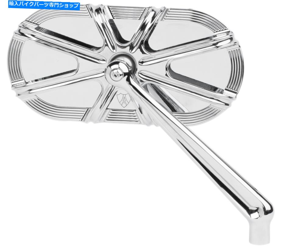 Mirror Arlen Ness - 13-163 - ケージシリーズ10ゲージミラー、右 - クロム Arlen Ness - 13-163 - Caged Series 10-Gauge Mirror, Right - Chrome【並行輸入品】