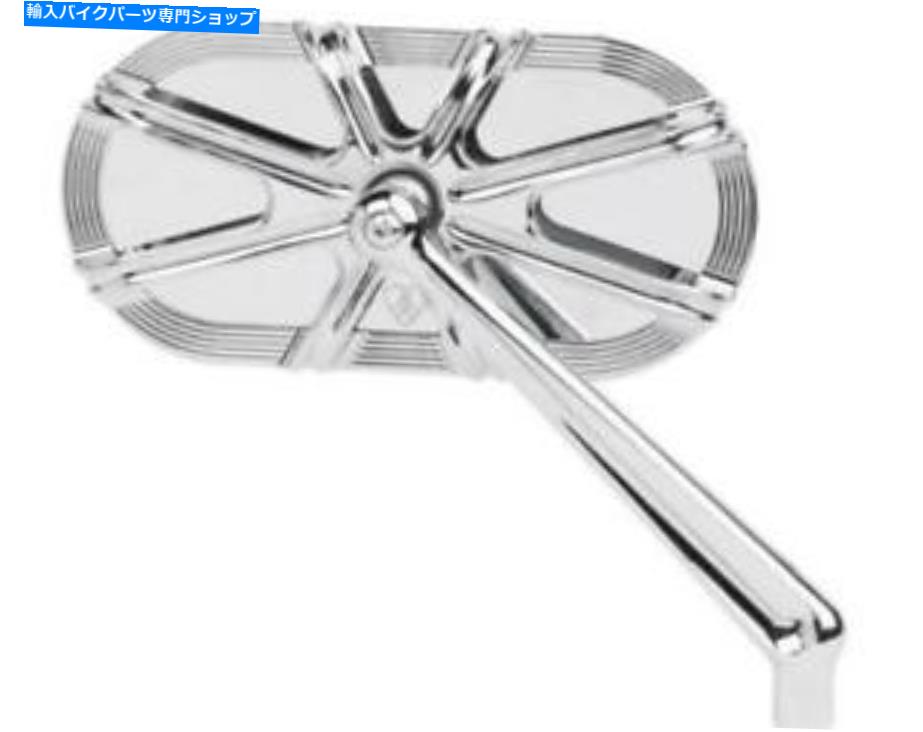 Mirror Arlen Ness 13-163ケージシリーズ10ゲージミラー - 右 - クロム Arlen Ness 13-163 Caged Series 10-Gauge Mirror - Right - Chrome【並行輸入品】