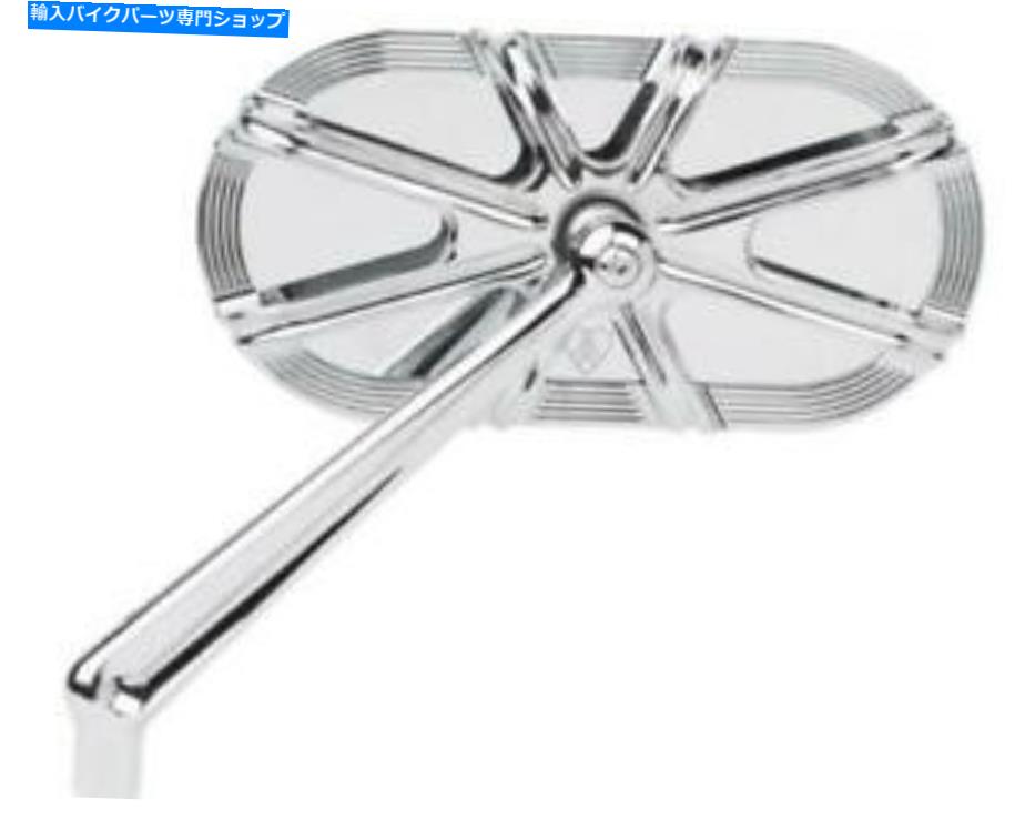 Mirror Arlen Ness 13-161ケージシリーズ10ゲージミラー - 左 - クロム Arlen Ness 13-161 Caged Series 10-Gauge Mirror - Left - Chrome【並行輸入品】