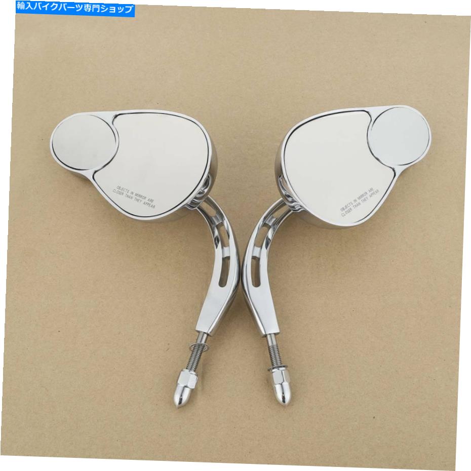 Mirror スプリットビジョンミラーはハーレーツーリングエレクトラグライドロードキングクロームのためにフィットする Split Vision Mirrors Fit For Harley Touring Electra Glide Road King Chrome【並行輸入品】