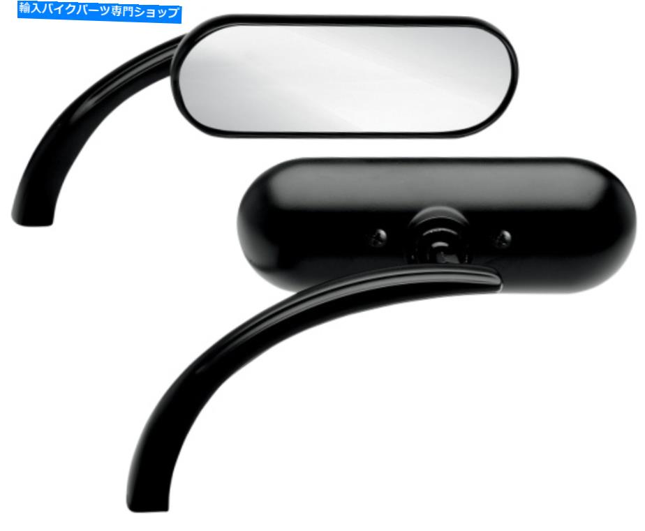 Mirror Arlen NessブラックミニオーバルペアのミラーハーレーダビッドソンFXST 13-412 13-413 Arlen Ness Black Mini Oval Pair Mirrors Harley Davidson Fxst 13-412 13-413【並行輸入品】｜Us Custom Parts Shop USDM