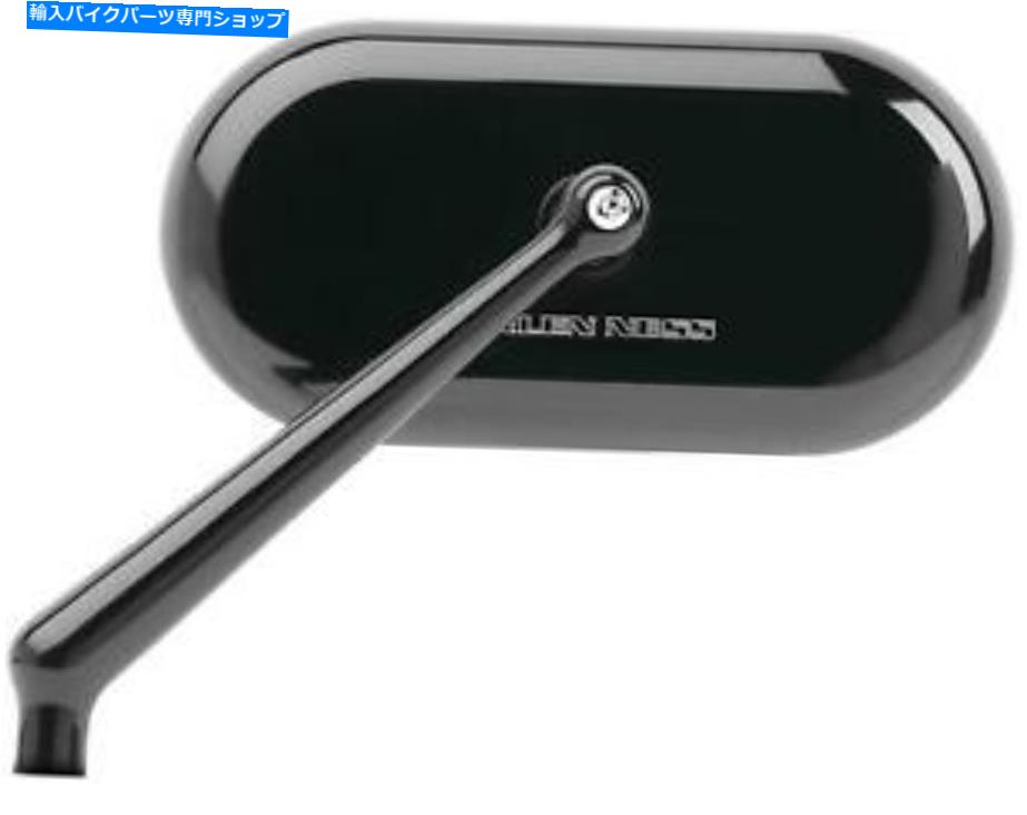 Mirror Arlen Ness - 13-170 - 鍛造の楕円形の短い幹ビレットミラー、左 - 黒 Arlen Ness - 13-170 - Forged Oval Short Stem Billet Mirror, Left - Black【並行輸入品】|Us Custom Parts Shop USDM