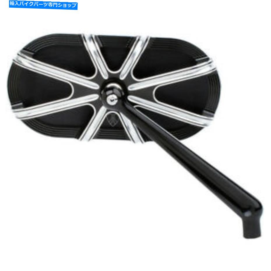 Mirror Arlen Ness 10ゲージミラー - ブラック - 13-162 Arlen Ness 10 Gauge Mirror - Black - Right | 13-162【並行輸入品】