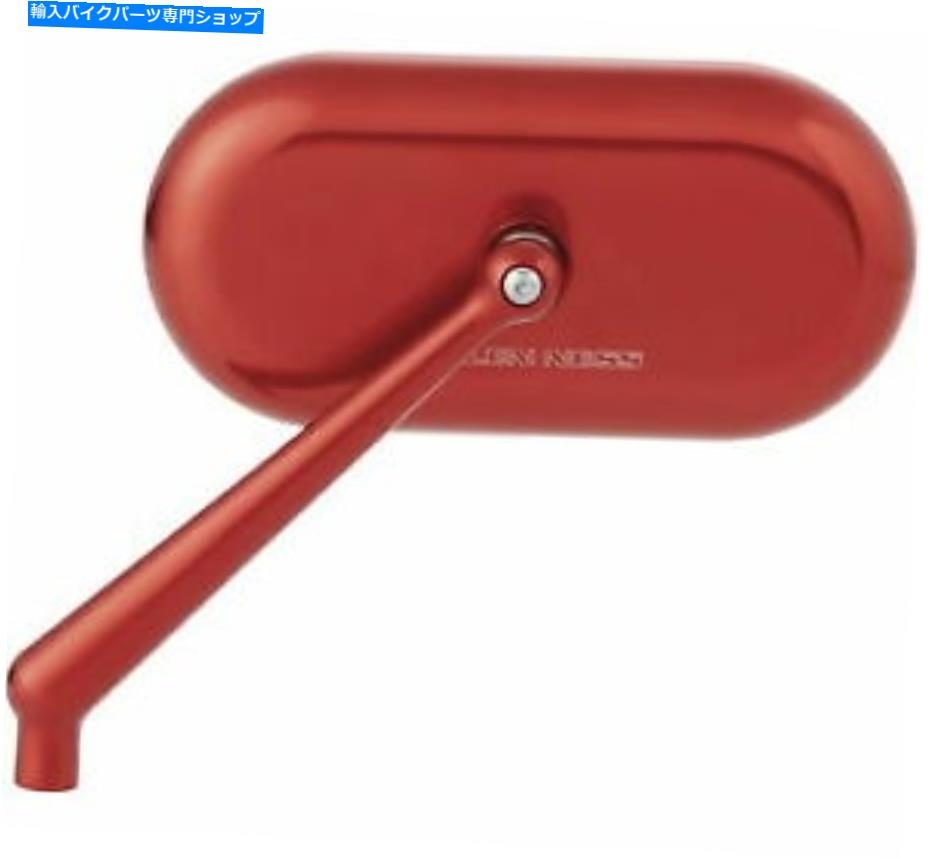 Mirror Arlen Ness Oval Miller right Red 13-179 Arlen Ness Oval Mirror Right Red 13-179【並行輸入品】