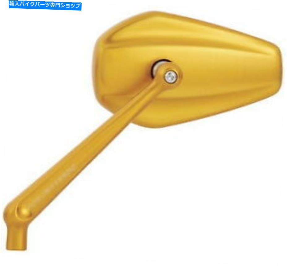 Mirror Arlen Ness Mini Stockerミラーはゴールド13-151を残しました Arlen Ness Mini Stocker Mirror Left Gold 13-151【並行輸入品】