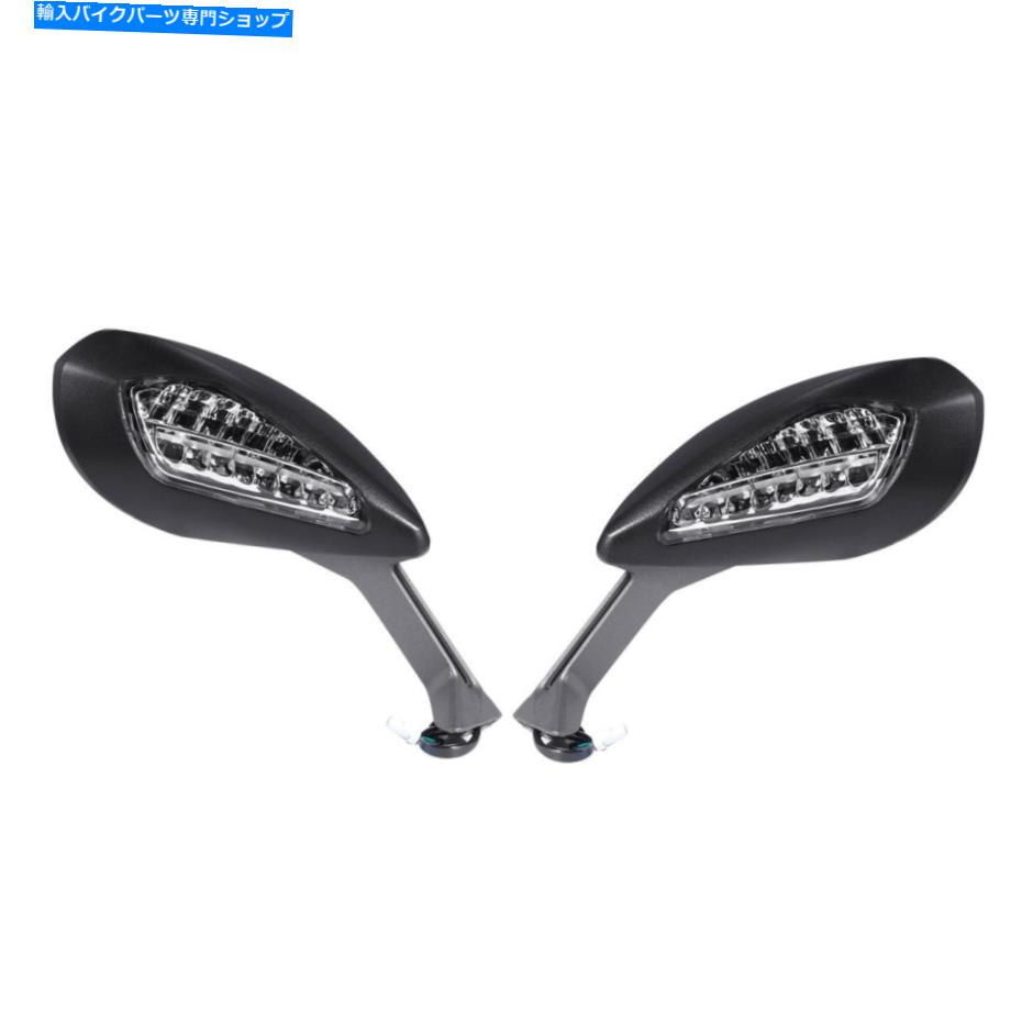 Mirror Ducati 1299 959 Panigale S 2015 2016のためのリアビューミラーW /ターン信号ライト Rear View Mirrors w/ Turn Signal Light For Ducati 1299 959 Panigale S 2015 2016【並行輸入品】