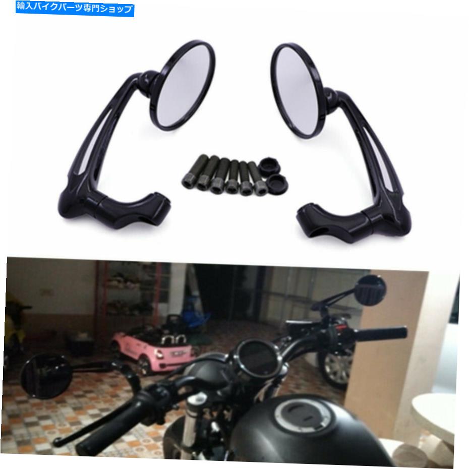 Mirror ホンダGN125カフェレーサーカスタム用ブラックレトロLバーラウンドリアビューサイドミラー Black Retro L-bar Round Rearview Side Mirrors For Honda GN125 Cafe Racer Custom【並行輸入品】｜Us Custom Parts Shop USDM