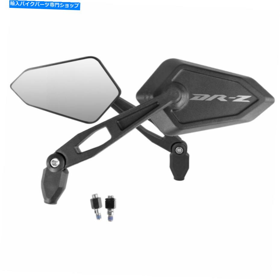 Mirror 鈴木DR-Z DR Z 250 400用2Xミラーハンドルストリートロゴシルバー 2X Mirrors Handlebar Street Logo Silver For Suzuki Dr-Z Dr Z 250 400【並行輸入品】