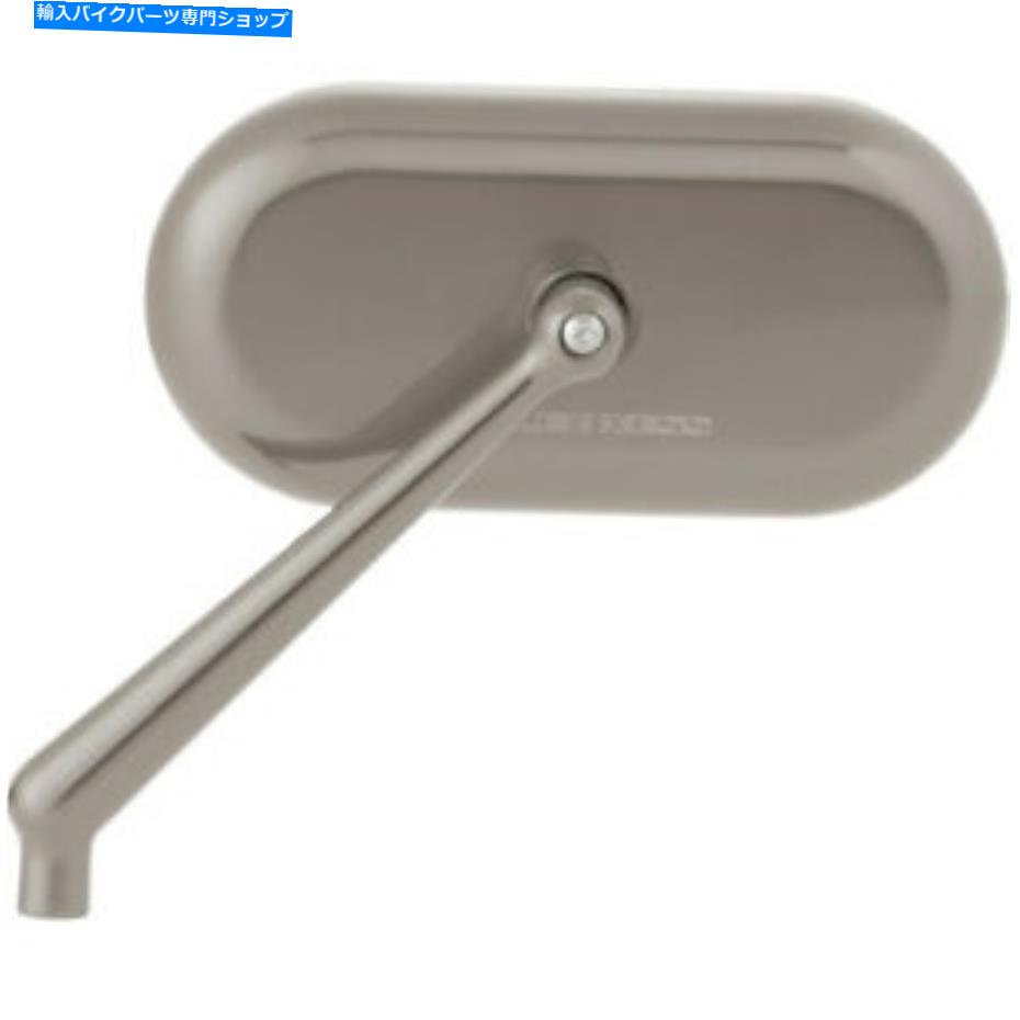 Mirror Arlen Ness Oval Mirror - 左 - チタニウム| 13-186 Arlen Ness Oval Mirror - Left - Titanium | 13-186【並行輸入品】