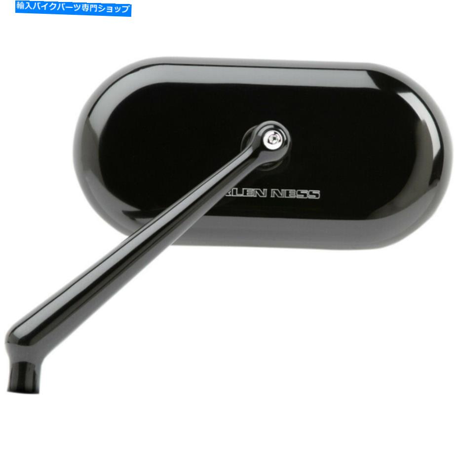 Mirror Arlen Ness Oval Mirror - Black - Leact | 13-170 Arlen Ness Oval Mirror - Black - Left | 13-170【並行輸入品】