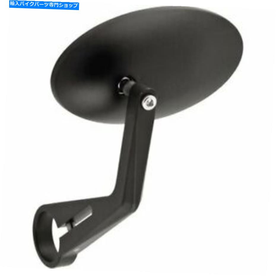 Mirror バーエンドミラーのビークマスターオールドスクールクランプ - ブラック BikeMaster Old School Clamp On Bar End Mirror - Black【並行輸入品】