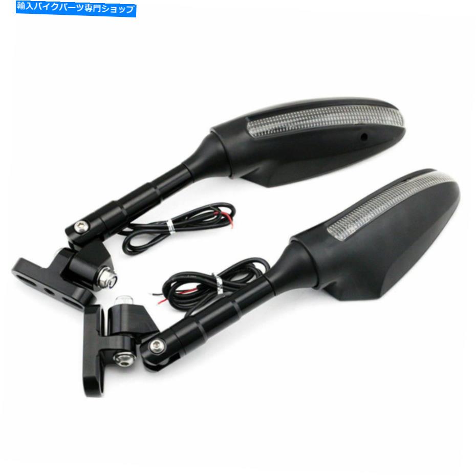 Mirror HONDA CBR 650F CBR650F 2014-2018 VFR 800FのためのLEDのバックビューリアビューミラー LED Rearview Rear View Mirrors For HONDA CBR 650F CBR650F 2014-2018 VFR 800F【並行輸入品】