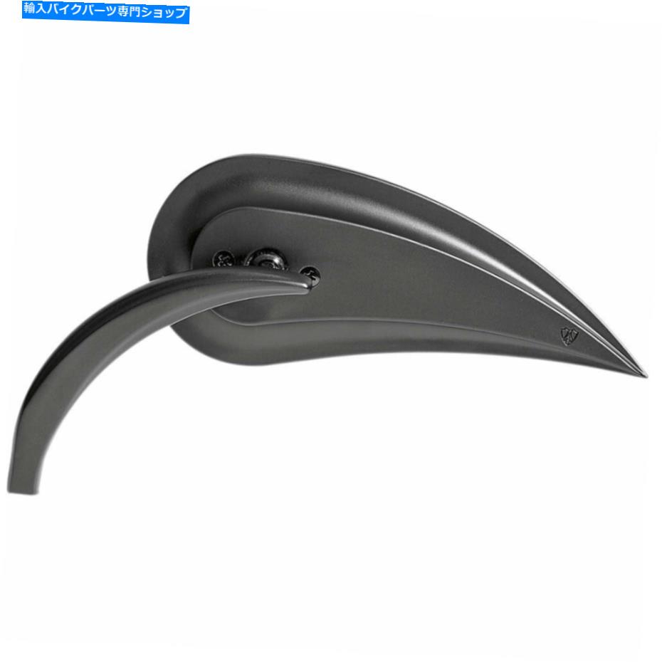 Mirror Arlen Ness Black Rad IIIミラー - 左側 - ハーレー勝利インドのメトリック Arlen Ness Black Rad III Mirror - Left Side - Harley Victory Indian Metric【並行輸入品】
