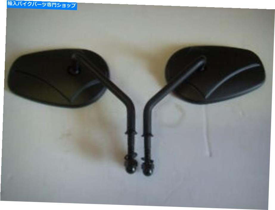 Mirror ほとんどのハーレーダビッドソン47015のための黒いテーパーの短い茎のスタイルのミラー Black Tapered Short Stem Standard Style mirrors for Most Harley-Davidson 47015【並行輸入品】