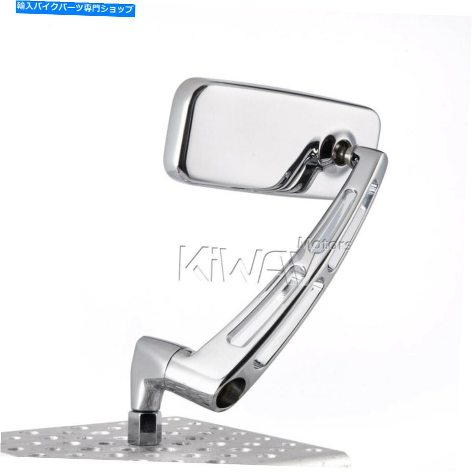 Mirror ペアクロームミラーアルミニウムCNCフィットヤマハV-STAR XVS650 XVS11 XVS13 16 VSTAR pair chrome mirrors aluminum cnc fits Yamaha V-Star XVS650 XVS11 XVS13 16 Vstar【並行輸入品】