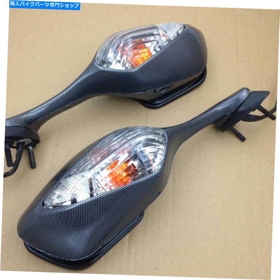 Mirror カーボンLEDターン信号ライトバックビューミラーは2010-2012ホンダVFR1200 2011 Carbon LED Turn Signal Light Rearview Mirror For 2010-2012 Honda VFR1200 2011【並行輸入品】|Us Custom Parts Shop USDM