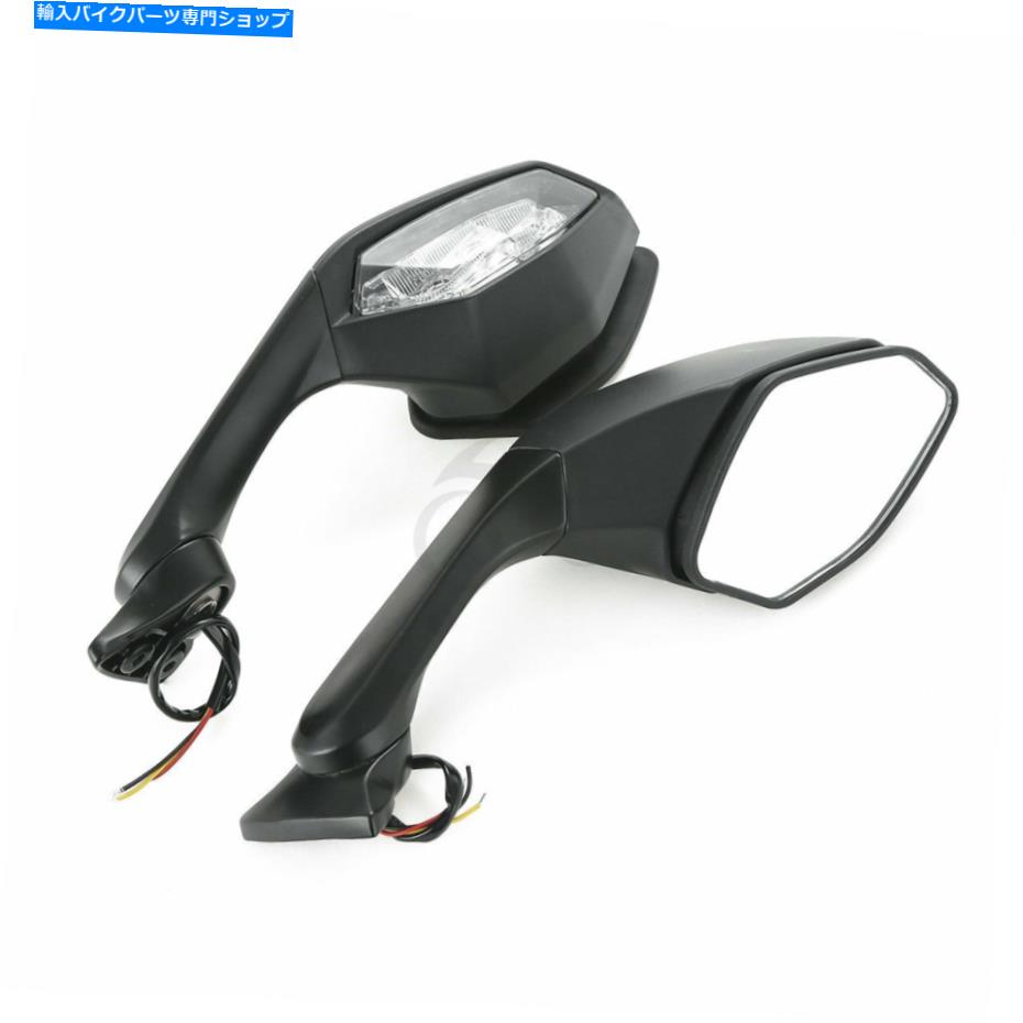 Mirror ヤマハYZF-R1 2015-2019 YZF-R6 2017のための鏡の乱れの乱暴な信号フィット Mirrors w/Amber LED Turn Signals Fit for Yamaha YZF-R1 2015-2019 YZF-R6 2017【並行輸入品】｜Us Custom Parts Shop USDM