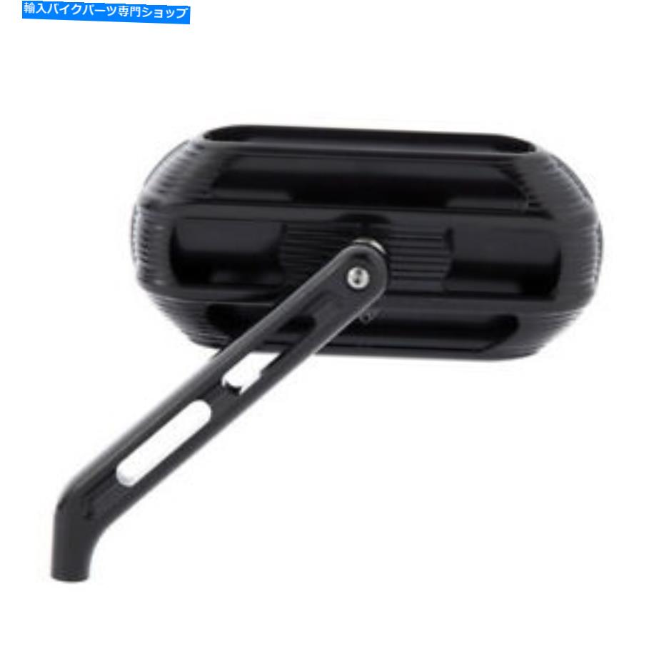 Mirror Arlen Ness 510-000ブラックサイドキックオーバルミラー左ハーレーユニバーサル Arlen Ness 510-000 Black Sidekick Oval Mirror Left Harley Universal【並行輸入品】