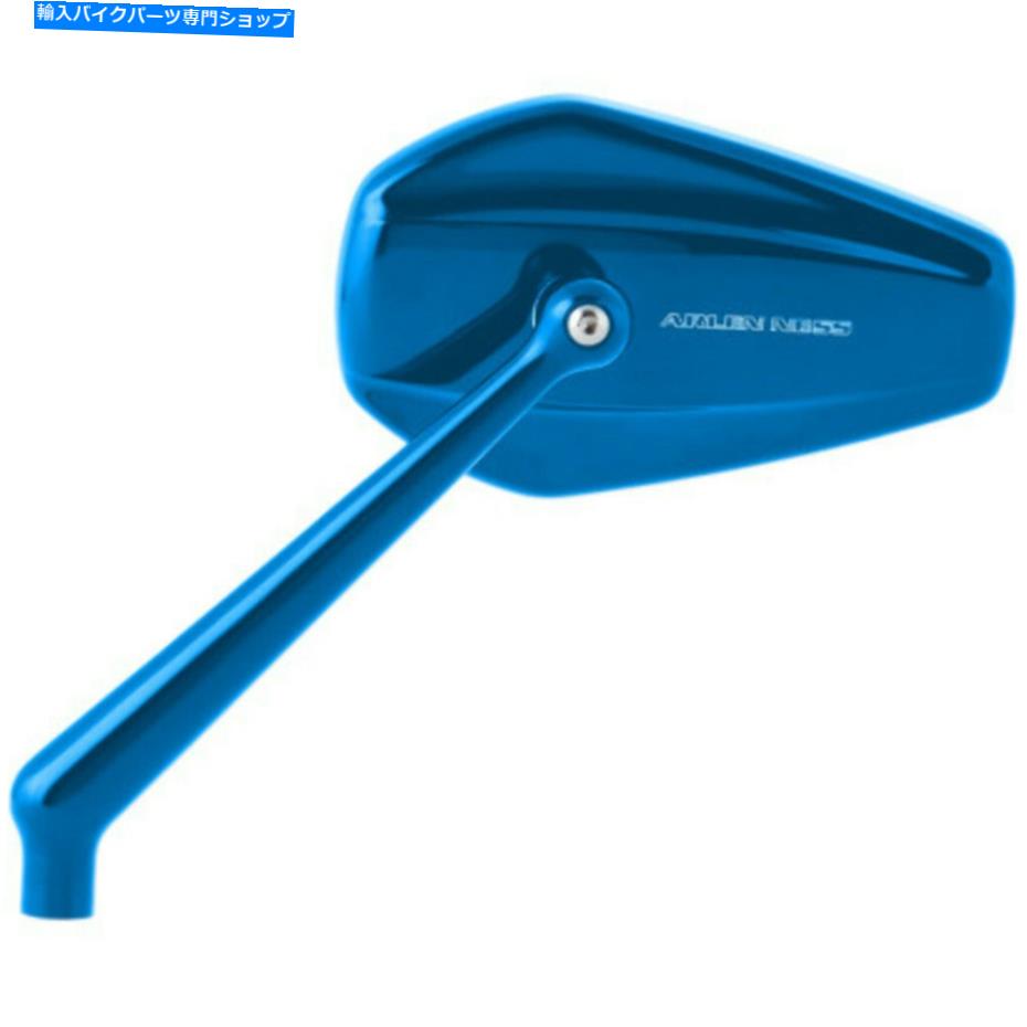 Mirror Arlen Nessブルーミニストッカー右側ビューミラーハンドルバースクリューインハーリー Arlen Ness Blue Mini Stocker Right Side View Mirror Handlebar Screw-In Harley【並行輸入品】|Us Custom Parts Shop USDM