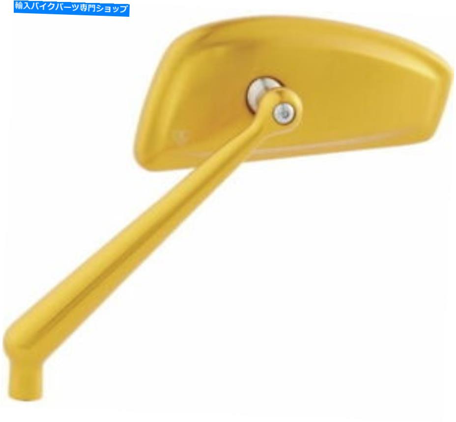 Mirror Arlen Ness Tearchop Mirrors Gold 510-013 Arlen Ness Tearchop Mirrors Gold Left 510-013【並行輸入品】