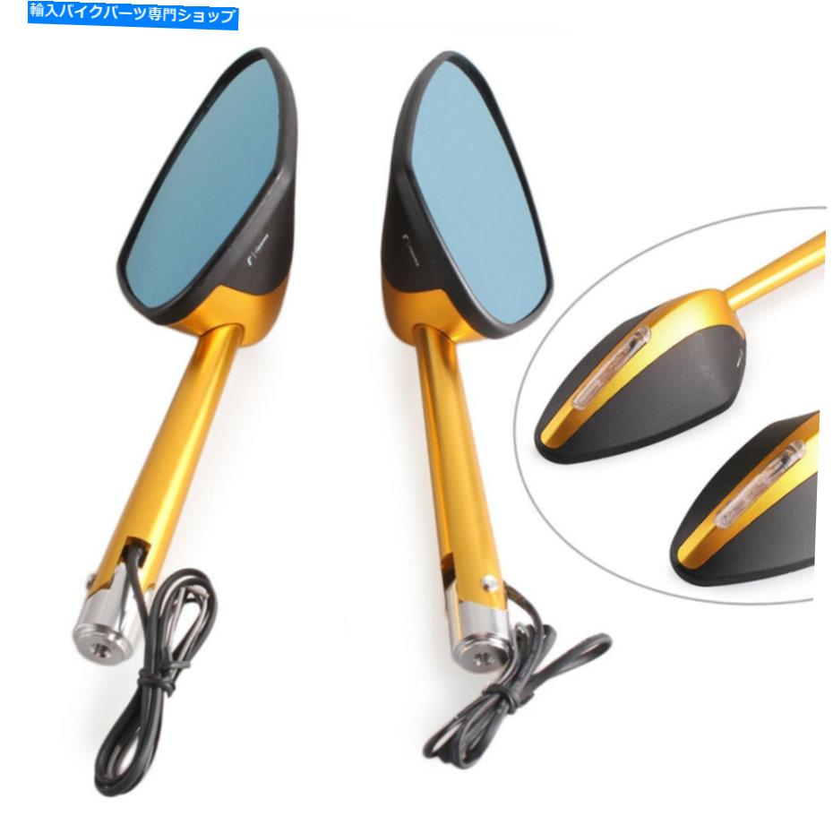 Mirror オートバイのサイドリアビューミラーW /信号はヤマハYZF R1 R6 R125 V-STAR XV Motorcycle Side Rearview Mirror w/ Signal Fits Yamaha YZF R1 R6 R125 V-Star XV【並行輸入品】