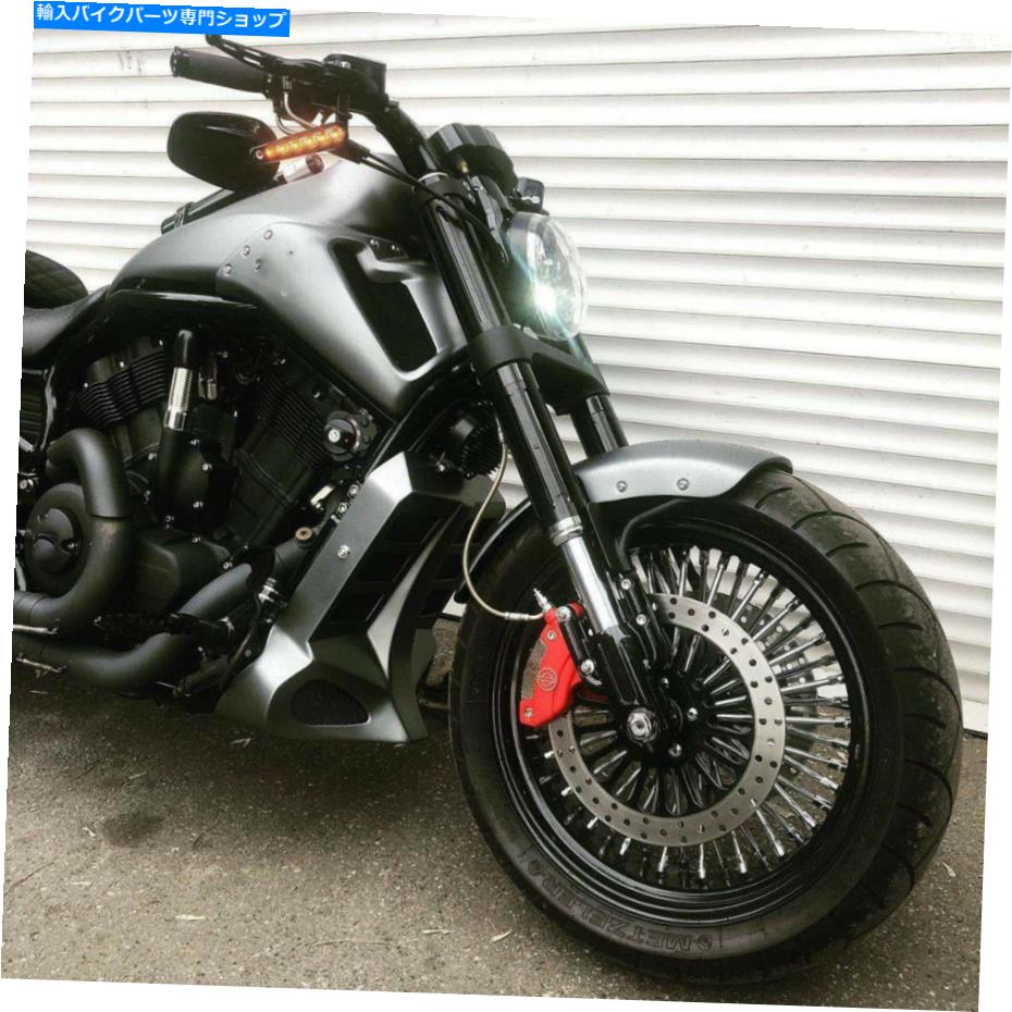 Mirror オートバイリアビューミラーLEDハーレーVロッドVRSCF 2009-2017 Motorcycle Rear View Mirrors LED Turn Signals For Harley V-ROD VRSCF 2009-2017【並行輸入品】