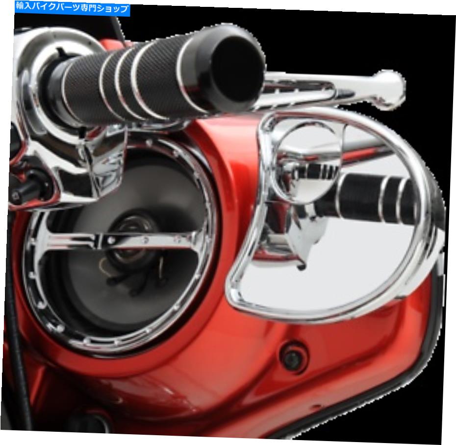 Mirror ドラッグスペシャリティクロームフェアリングマウントミラーセット14-20ハーリーツーリングFLHX Drag Specialties Chrome Fairing Mounted Mirror Set 14-20 Harley Touring FLHX【並行輸入品】