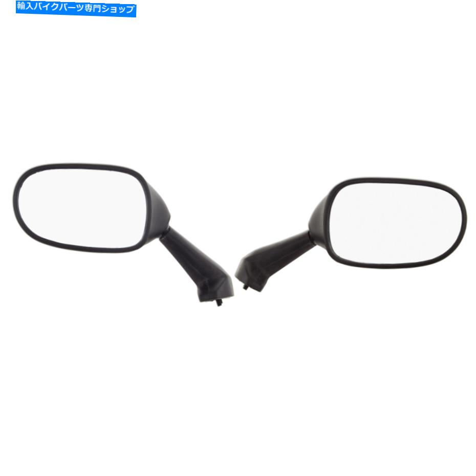 Mirror ヤマハYZF R6 99-00ハンドYZF R1リアビューミラードット Set Left Right Black For Yamaha YZF R6 99-00 Hand YZF R1 Rear View Mirror DOT【並行輸入品】