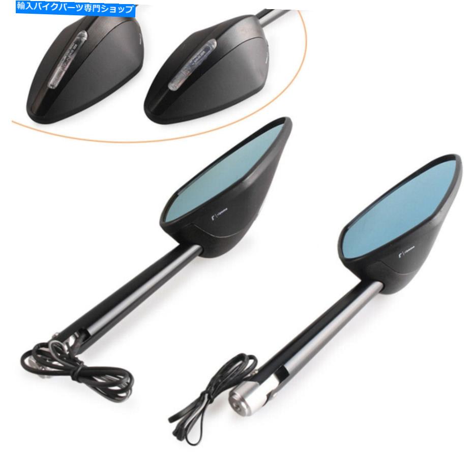 Mirror オートバイサイドバックミラーW /信号フィットBMW F800GS F750GS R1200GS ADV Motorcycle Side Rearview Mirror w/ Signal Fits BMW F800GS F750GS R1200GS ADV【並行輸入品】
