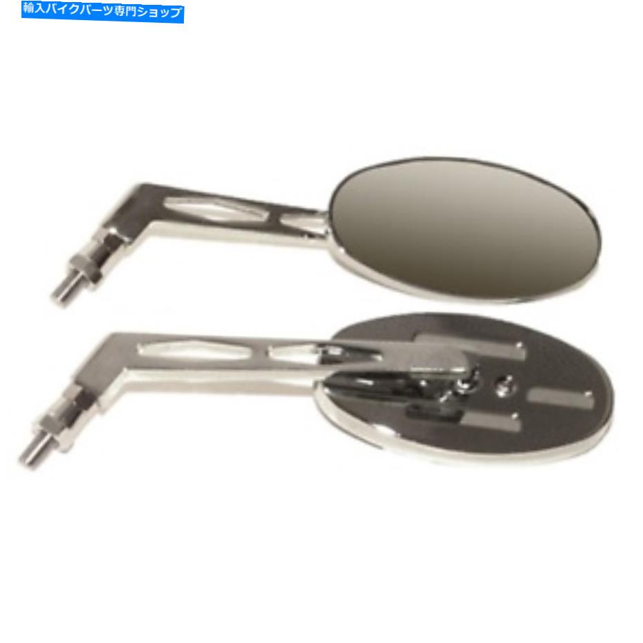 Mirror ビレットオーバルミラーエミゴ20-26307 Billet Oval Mirror Emgo 20-26307【並行輸入品】
