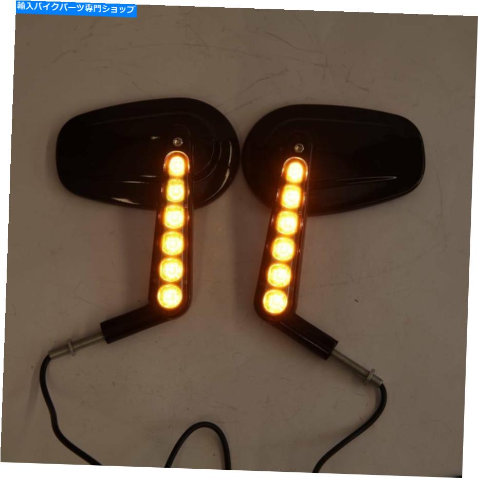 Mirror ハーリースポーツスターXL 1200 XL1200L XL1200C用オートバイLEDターンシグナルミラー Motorcycle LED Turn Signal Mirrors For Harley Sportster XL 1200 XL1200L XL1200C【並行輸入品】|Us Custom Parts Shop USDM