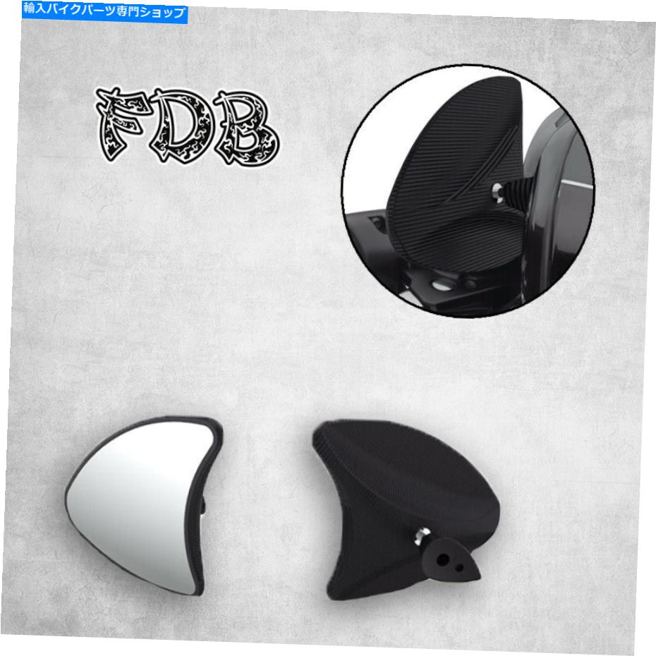Mirror H-D 96-13ツーリングトリケモビラブラック陽極酸化フェアリングマウントミラーアセンブリ Fit H-D 96-13 Touring Trike Mobula Black Anodized Fairing Mount Mirror Assembly【並行輸入品】