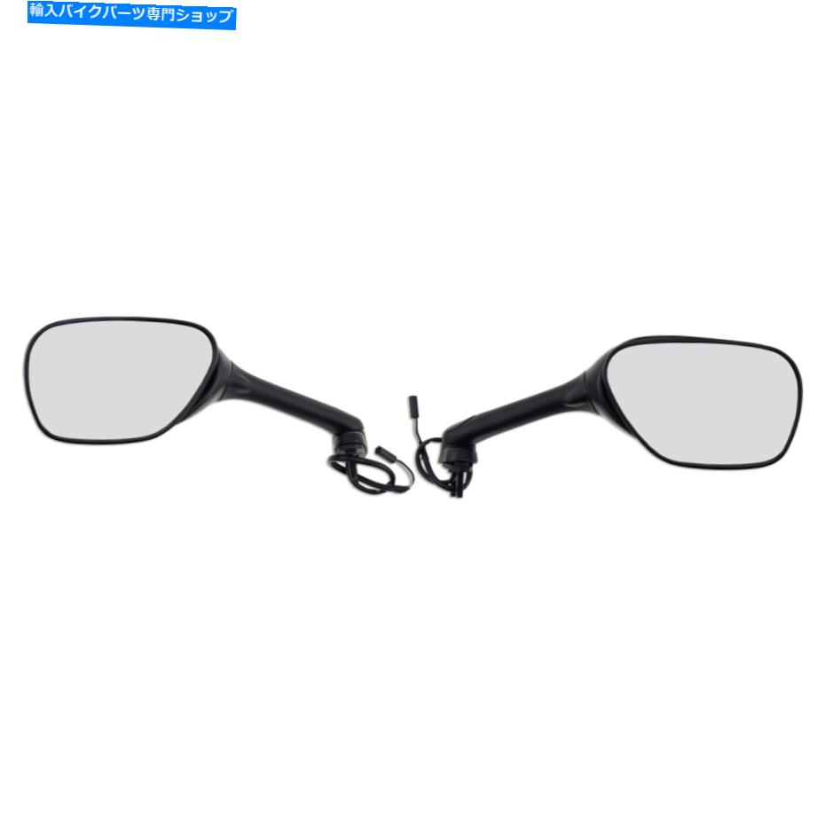 Mirror Suzuki GSXRサイド600 750 06-10リアビューミラードット Set Left Right Black For Suzuki GSXR Side 600 750 06-10 Rear View Mirror DOT【並行輸入品】