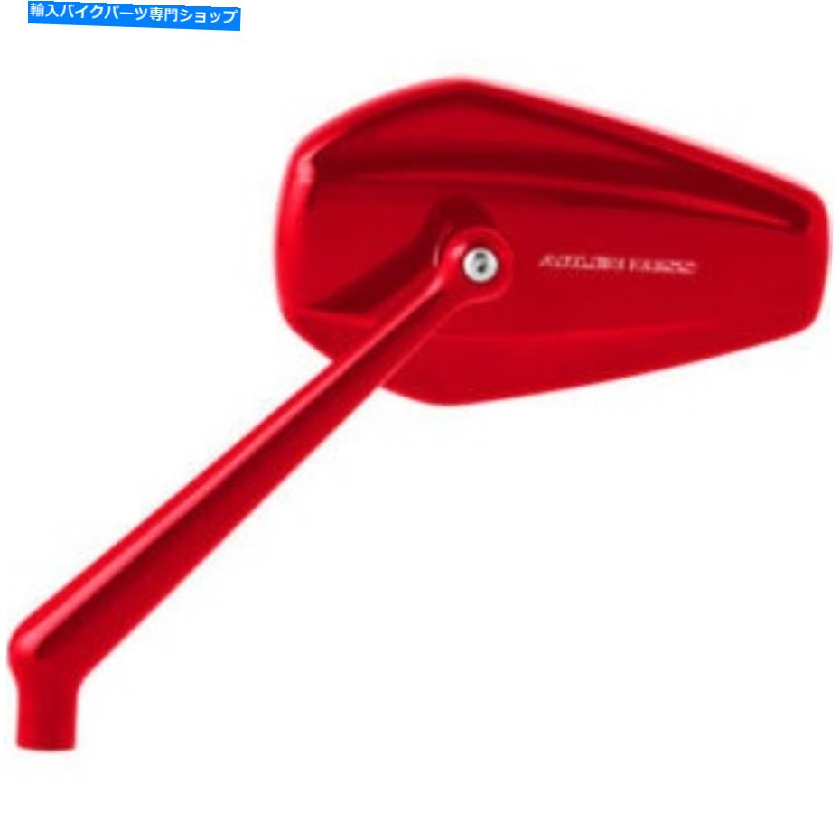 Mirror Arlen Ness Red Mini Stocker左側ビューミラーハンドルバースクリューインハーリー Arlen Ness Red Mini Stocker Left Side View Mirror Handlebar Screw-In Harley【並行輸入品】