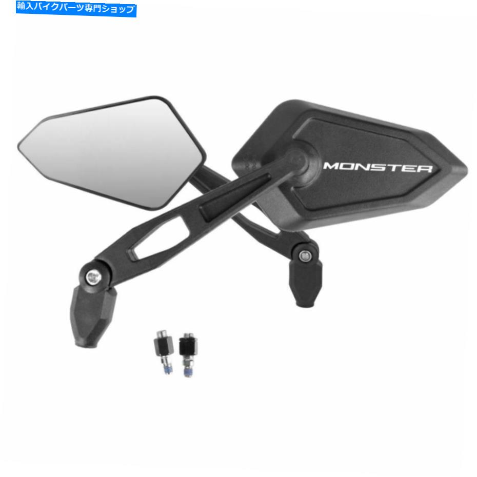 Mirror 2xミラーリアビューロゴホワイトドゥカティモンスター695 696 796 1100 2X Mirrors Rear View Logo White Ducati Monster 695 696 796 1100【並行輸入品】