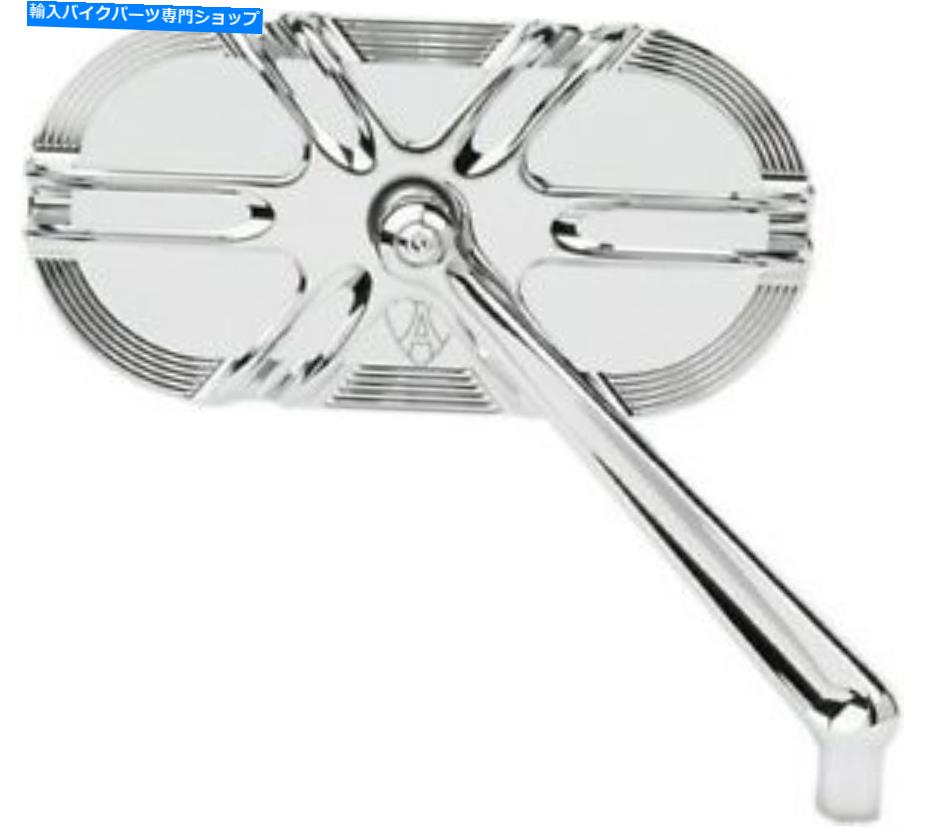 Mirror Arlen Ness 13-167ケージシリーズミラー右クロムディープカット Arlen Ness 13-167 Caged Series Mirrors Right Chrome Deep Cut【並行輸入品】