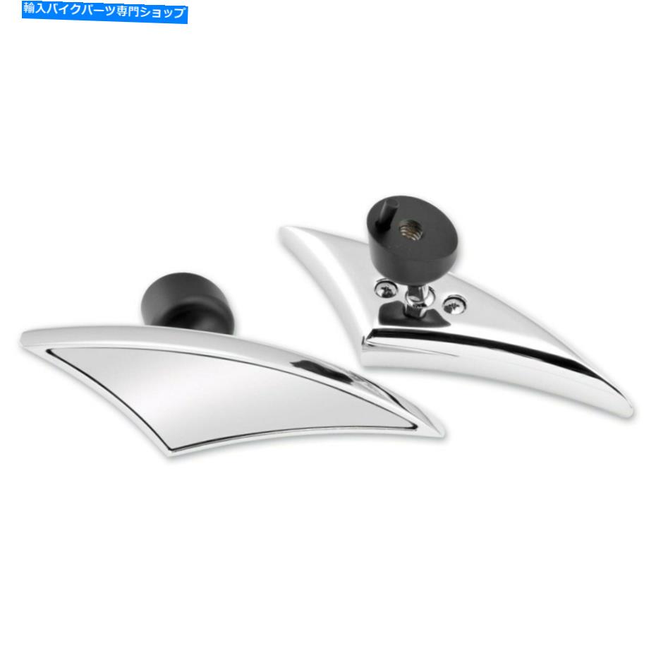 Mirror Chrome Tribal Mirrorsセットバットウィングフェアリングペアハーレーストリートグライドフルエレクトラ Chrome Tribal Mirrors Set Bat Wing Fairing Pair Harley Street Glide FLH Electra【並行輸入品】