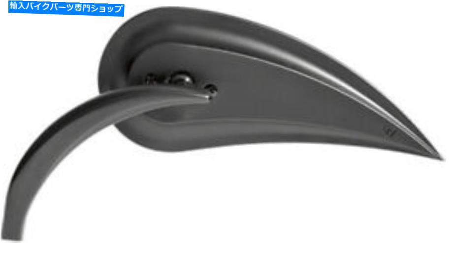 Mirror Arlen Ness Rad IIIリアビューティアドロップ凸面ブラック左ハンドルバーハーレー Arlen Ness Rad III Rear View Teardrop Convex Mirror Black Left Handlebar Harley【並行輸入品】