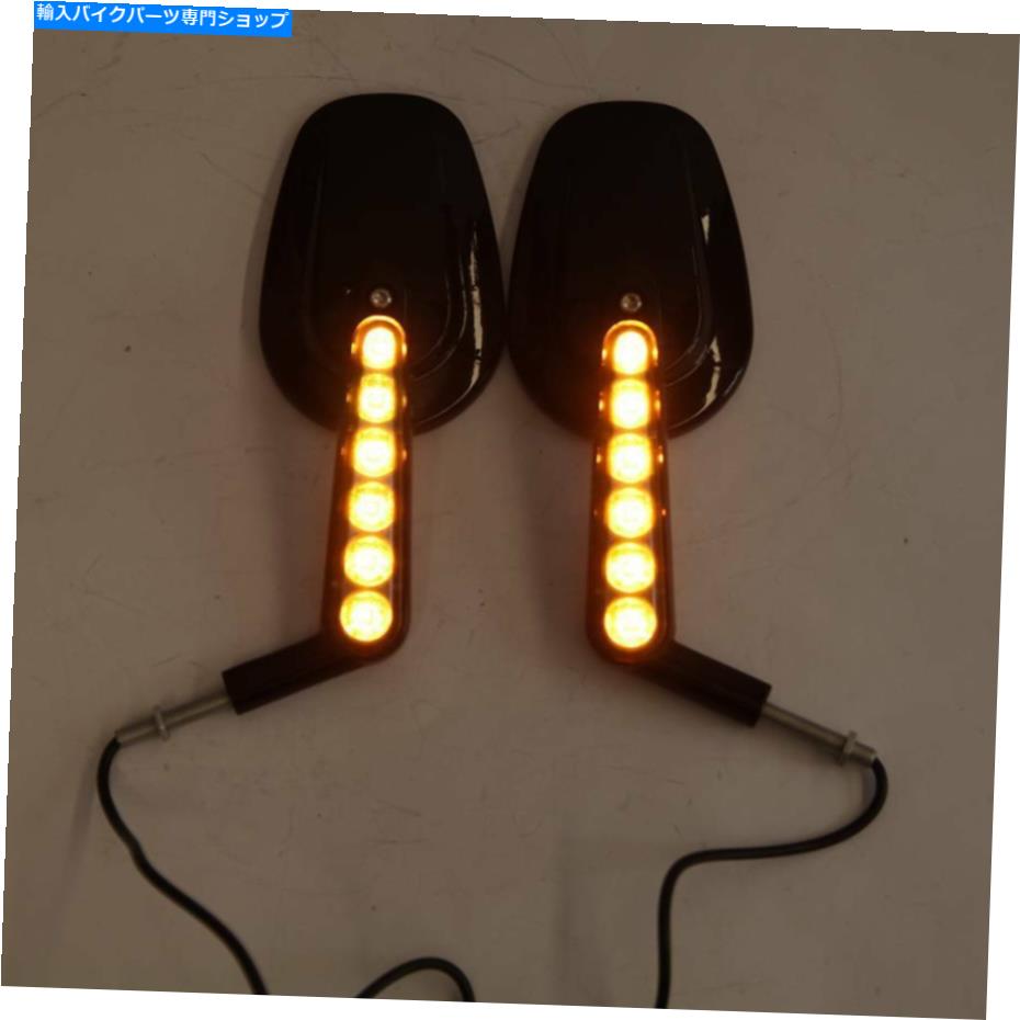 Mirror ハーレークルーザーボベルチョッパーのためのオートバイブラックターン信号リアビューミラー Motorcycle Black Turn Signal Rear View Mirrors For Harley Cruiser Bobber Chopper【並行輸入品】｜Us Custom Parts Shop USDM