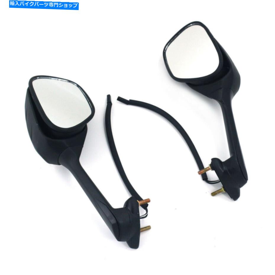 Mirror GSXR600 GSXR750 GSXR1000 2011-2014ブラックのための2ピースのバックビューサイドミラー 2Pcs Rearview Side Mirrors For GSXR600 GSXR750 GSXR1000 2011-2014 Black【並行輸入品】
