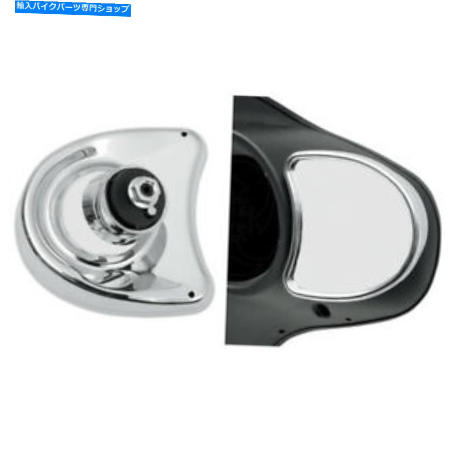 Mirror 2006-2013ハーレー - ダビッドソンストリートグライドのためのクロームフェアリングマウントミラー Chrome Fairing Mount Mirrors for 2006-2013 Harley-Davidson Street Glide【並行輸入品】