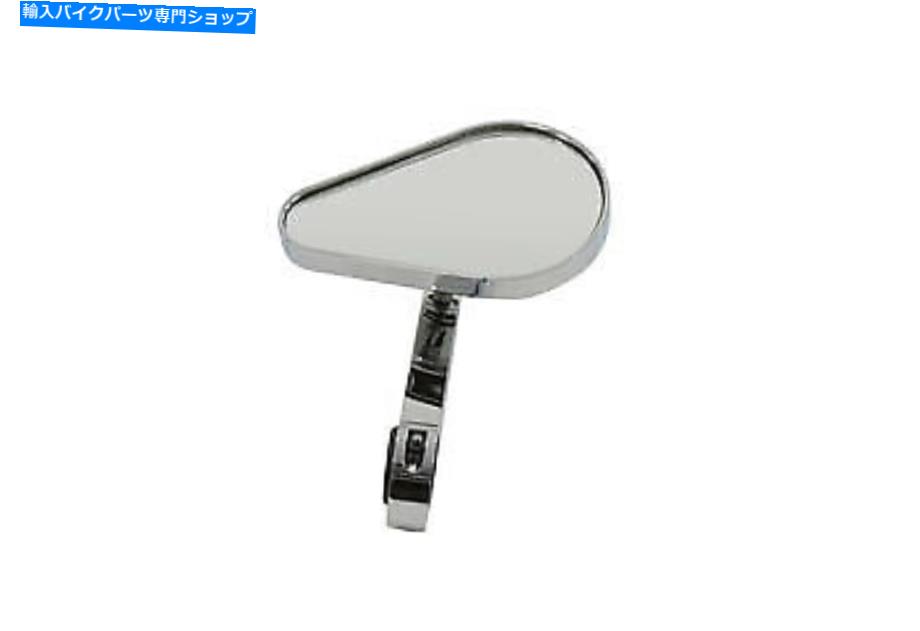 Mirror ビレット幹のクランプ付き涙液滴ミラー Tear Drop Mirror with Clamp on Billet Stem【並行輸入品】