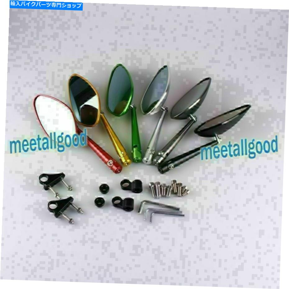 Mirror リーフ型のオートバイリアビューサイドミラーフィットヤマハYZF R6＆R1 2003-07 Leaf Shaped Motorcycle Rear View Side Mirrors fit YAMAHA YZF R6 & R1 2003-07【並行輸入品】