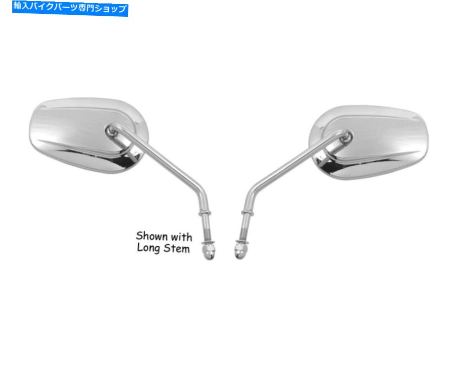 Mirror Chrome Tapered Short Stem Mirrors 47039＆47040 Harley Repl 91840-03B 91845-03B Chrome Tapered Short Stem Mirrors 47039 & 47040 Harley Repl 91840-03B 91845-03B【並行輸入品】