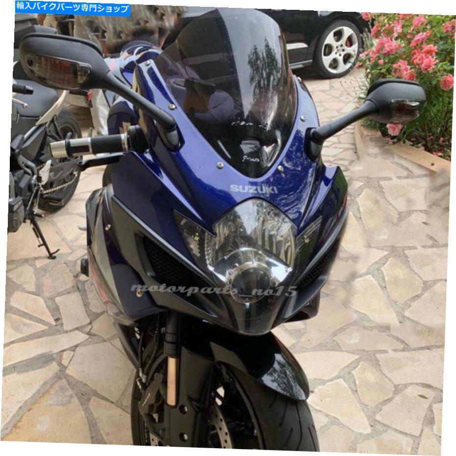 Mirror 鈴木GSXR600 750 GSXR1000オートバイ回転信号サイドミラーブラックスモーク For Suzuki GSXR600 750 GSXR1000 Motorcycle Turn Signal Side Mirrors Black Smoke【並行輸入品】