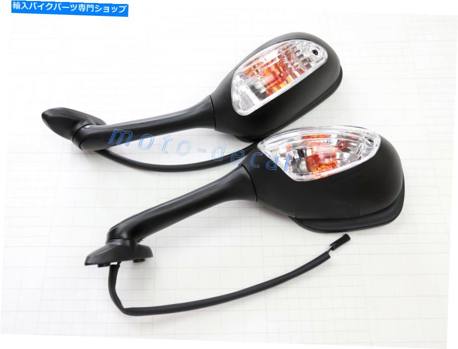 Mirror バックミラーはSV1000 / S SV650 / S 2003-2007 GSXR 1000/750/600の信号を回す Rearview Mirrors Turn Signals For SV1000/S SV650/S 2003-2007 GSXR 1000/750/600【並行輸入品】