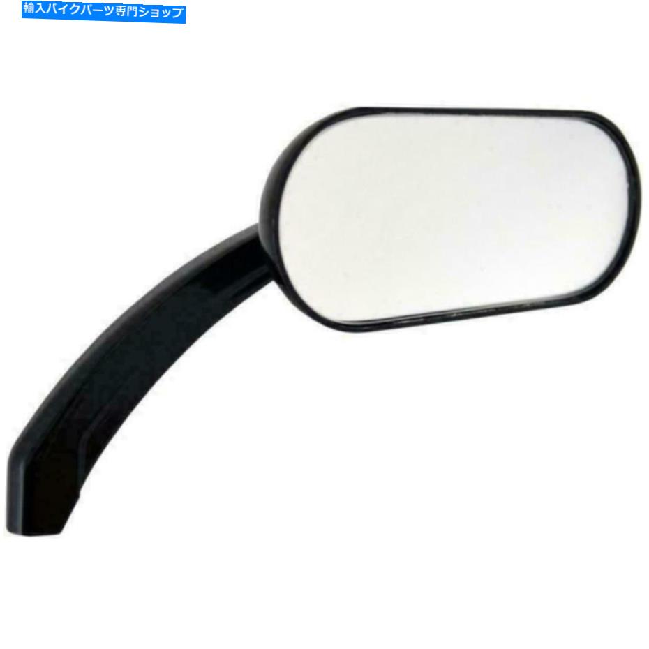 Mirror ハーリーオートバイドラッグレイズー写真グロスブラック5 "&times;2"オーバルミラーR = OR-L側 Harley Motorcycle Drag Specialties Gloss Black 5" x 2" Oval Mirror R-or-L Side【並行輸入品】｜Us Custom Parts Shop USDM