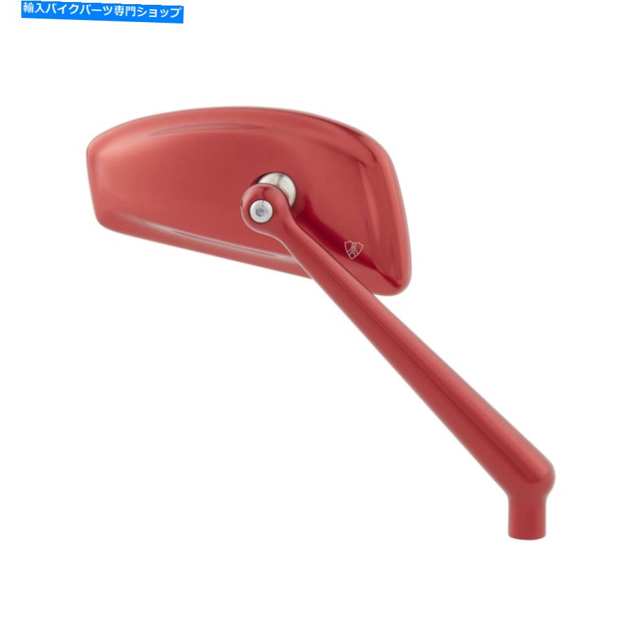 Mirror Arlen Ness 510-019 Tearchop鍛造ビレットミラー右赤CNCハーレー Arlen Ness 510-019 Tearchop Forged Billet Mirror Right Red CNC Harley【並行輸入品】