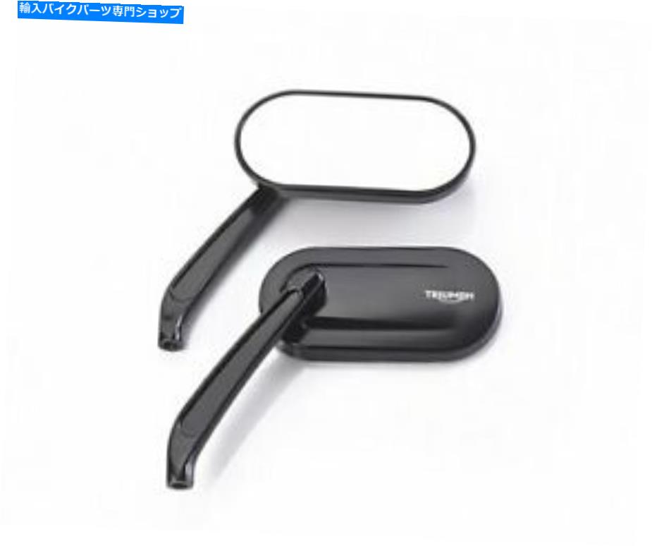 Mirror Triumph Black Oval Mirrors A9638194 TRIUMPH BLACK OVAL MIRRORS A9638194【並行輸入品】